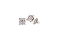 Orecchini Recarlo Donna Nodo D'Amore in Oro bianco Diamante 0.21 Ct E04PX988/020 - E04PX988/020